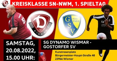 Plakat SG Dynamo Wismar vs Gostorfer SV